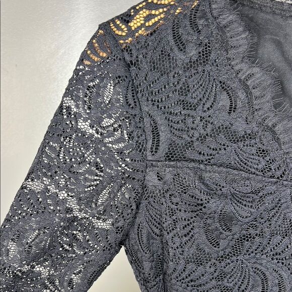 As U Wish Elegant Black Lace Dress - Picture 6 of 8